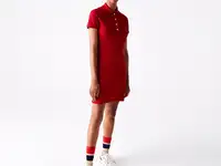 Женское платье-поло lacoste из особого хлопка piqu?