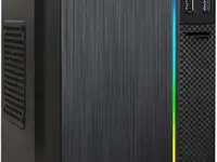 Корпус microatx exegate mevo-9302-rgb без бп чёрный