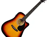 Электро-акустическая гитара fender squier sa-105ce dreadnout sunburst