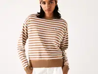 Женский шерстяной свитер в полоску lacoste