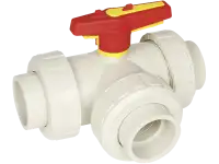 Кран полипропилен, полиэтилен, металлопластик вентильный, D 10-400 мм, Давление: Ру10...