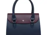 Женская кожаная сумка bloy dark blue/burgundy, фотография 4