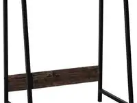 Стол на металлокаркасе brabix "loft cd-003", 640х420х840 мм, цвет морёный дуб,