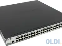Коммутатор d-link dgs-1210-52mpp/me/b1a 48g 4sfp 48poe 740w управляемый