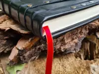 Гримуар из кожи на заказ, кожаная книга желаний, блокнот ручной работы, фотография 7