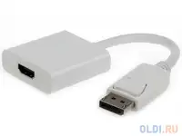 Переходник displayport - hdmi m-f белый gembird a-dpm-hdmif-002-w