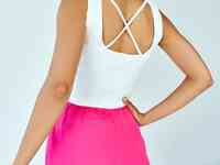 Укороченный трикотажный топ