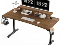 Стол для компьютера (для геймеров) eureka gip 60, walnut