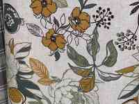 Бежевая итальянская скатерть с тефлоновым покрытием с гранатами, фотография 8