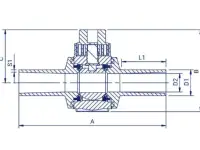 Кран шаровой Д40, фотография 3