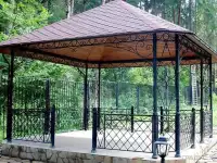 Кованые ворота и калитки, Откатные ворота, Кованые ворота, Распашные ворота, Автоматические ворота, Беседки, Мангал, фотография 5