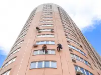 Промышленный альпинизм / Высотные работы / Высотно-монтажные работы / Высотный клининг / Альпинисты, фотография 2