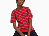 Женская футболка lacoste с круглым вырезом