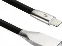 Кабель lightning 1.2м acd acd-u922-p5b плоский черный