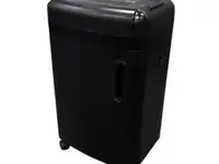 Шредер office kit s180 (0,8х1) черный (секр.p-7)/фрагменты/5лист./32лтр./пл.карты/cd