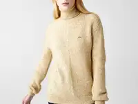 Женский свитер lacoste с высоким воротом