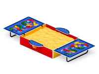 Песочница с крышкой азбука (средняя) ио 5.01.11-05