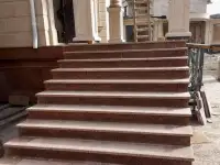 Проектируем лестницу в дом. Монтаж  из мрамора, гранита, травертина. Внутренние и наружные. Замер - бесплатно, фотография 3