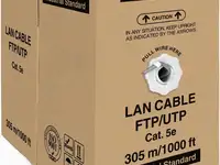 Кабель utp indoor 4 пары категория 5e exegate одножильный медь 305