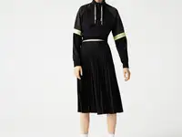 Женская струящаяся плиссированная юбка с эластичной талией lacoste