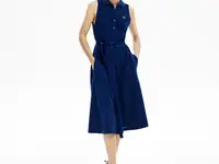 Женское платье-поло lacoste с поясом