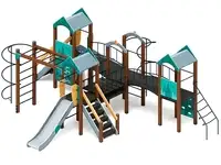 Дворик детства (тайга) - дик 2.01.4.02-03 - игровой комплекс h=1200, фотография 2