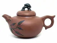 Чайник глиняный хамелеон 