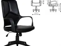 Кресло офисное brabix "prime ex-515", экокожа, черное, 531569