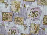 Сиреневая скатерть клеенка в стиле винтаж поле бабочки, качество, фотография 5