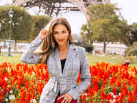 Пиджак в клетчатый принт