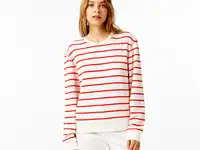 Женская толстовка lacoste с кругрым воротом