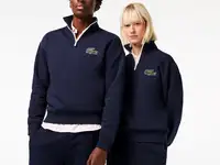 Толстовка lacoste unisex loose fit с флисом