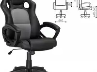 Кресло офисное brabix rider plus ex-544 чёрный серый