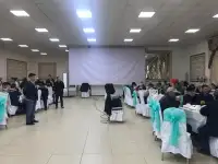 Ведущие, режиссёры, сценаристы, дикторы на казахском русском языках на Еске алу поминки, проектор большой 6 м. экран, фотография 7