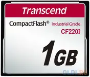 Промышленная карта памяти compactflash transcend 220i, 1 гб slc, темп. режим