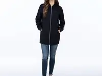 Женская длинная куртка lacoste с круглым воротом