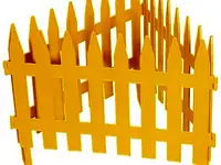 Забор декоративный "рейка", 28 х 300 см, желтый, россия// palisad
