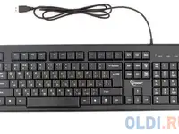 Клавиатура gembird kb-8354u-bl { usb, черный, 104 клавиши, кабель 1,45м }