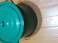 Кастрюля 40 литровая НОВАЯ производство Россия. Цвет зелёный., фотография 2