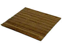 Набор чайных циновок (бамбук), светло-коричневые, 10 х 10 см, 5 шт/упак