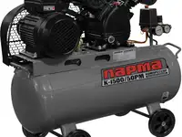 Компрессор поршневой парма k-1500/50рм масляный 202л/мин 50л 1500вт серый/черный