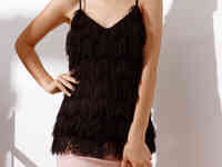 Стильный топ с бахромой