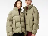 Дутая короткая куртка lacoste unisex