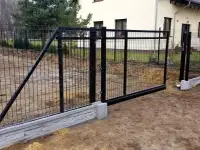 Ворота для панельных ограждений 3D