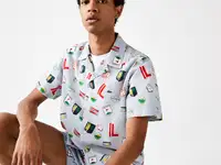 Мужская рубашка lacoste hawaiian print