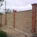 Строительство забора из блока и кирпича, фотография 4