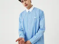 Полосатая  рубашка lacoste l!ve unisex