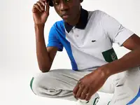 Мужское поло lacoste regular fit из эластичного хлопка