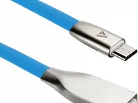 Кабель microusb 1.2м acd acd-u922-m1l плоский синий