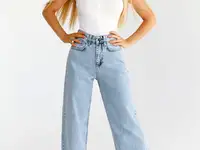 Свободные джинсовые брюки gepur